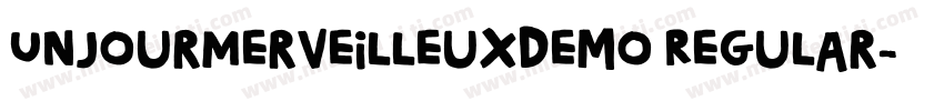 UnJourMerveilleuxDemo Regular字体转换